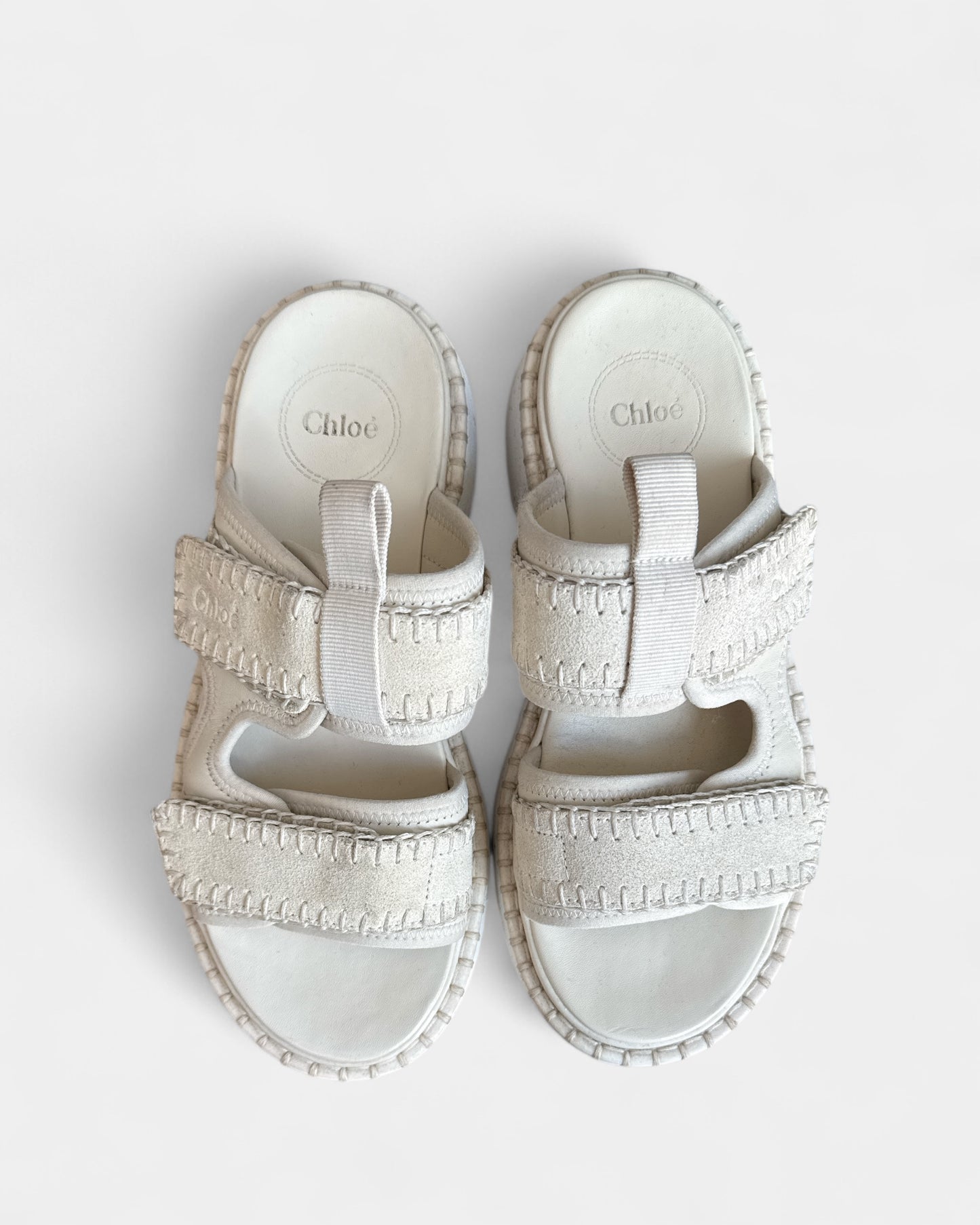 Sandales cuir Lilli Beige Chloé , 38