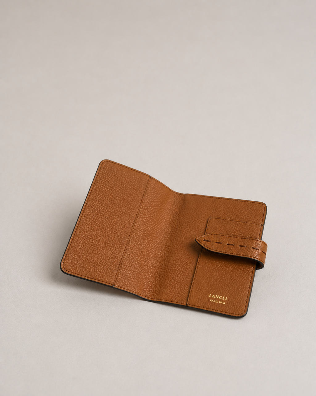 Lancel Brown Passport Holder