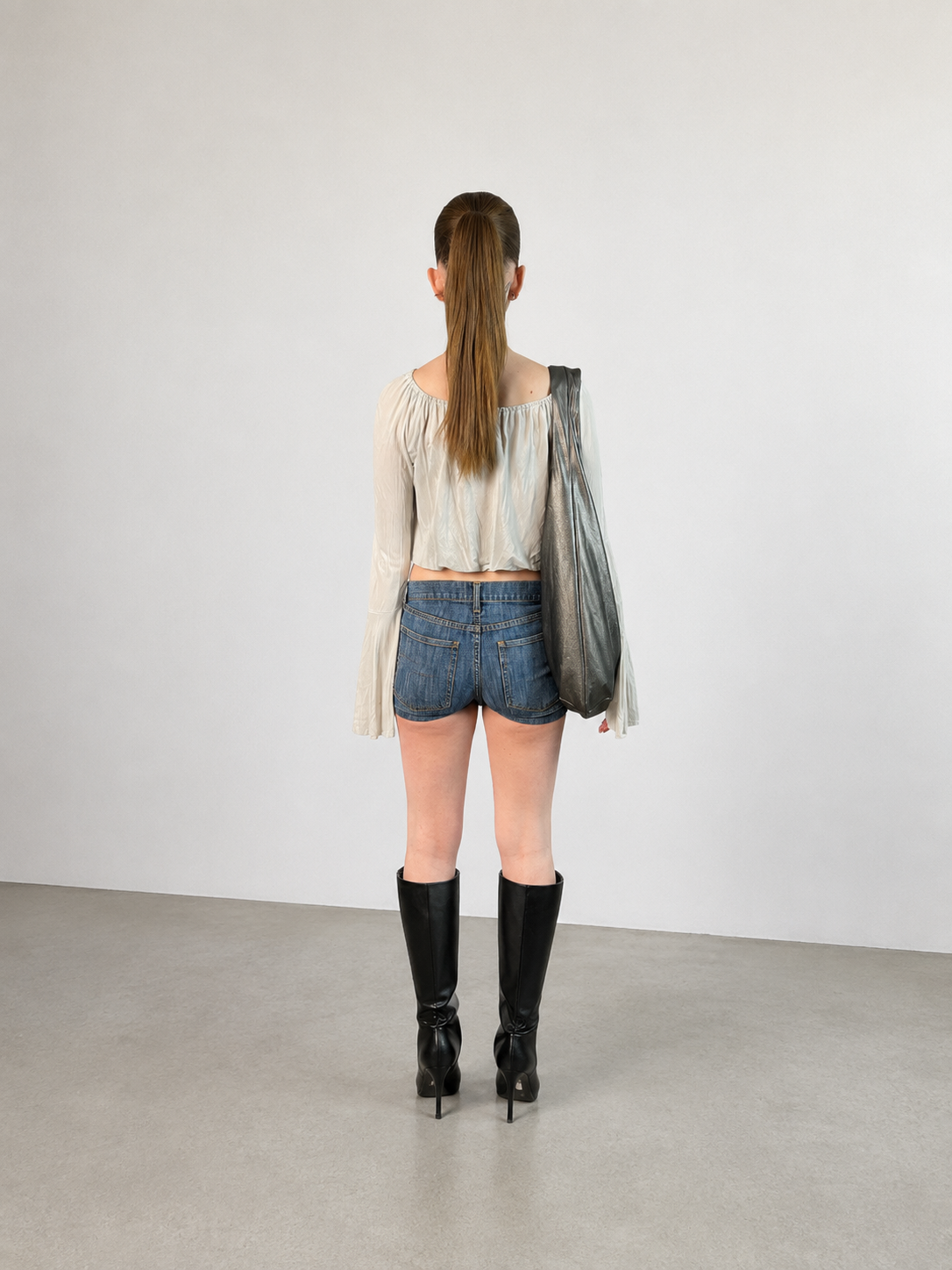 Haut upcyclé Sable - Pièce unique
