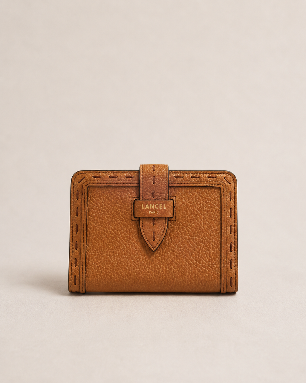 Lancel Brown Passport Holder