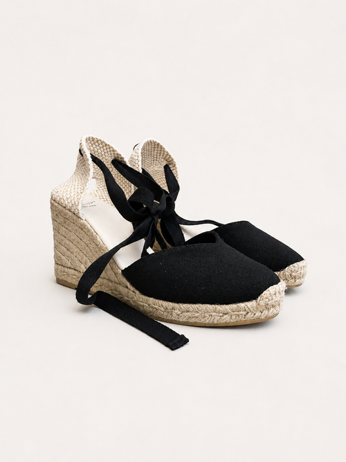 Lace-up wedge espadrilles, Sézane