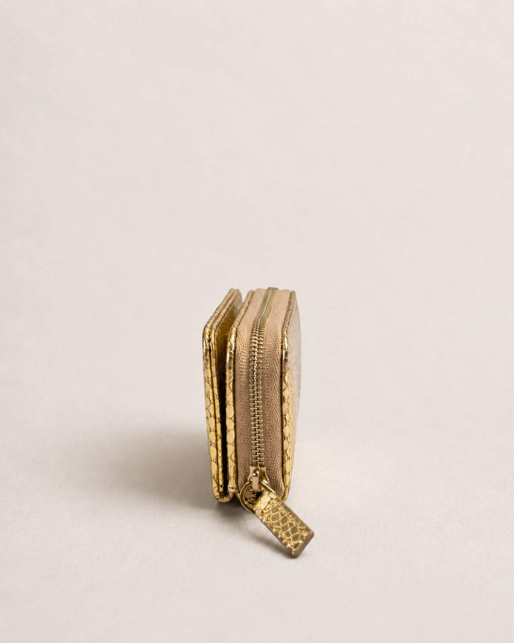 Sézane Gold Snake Card Holder