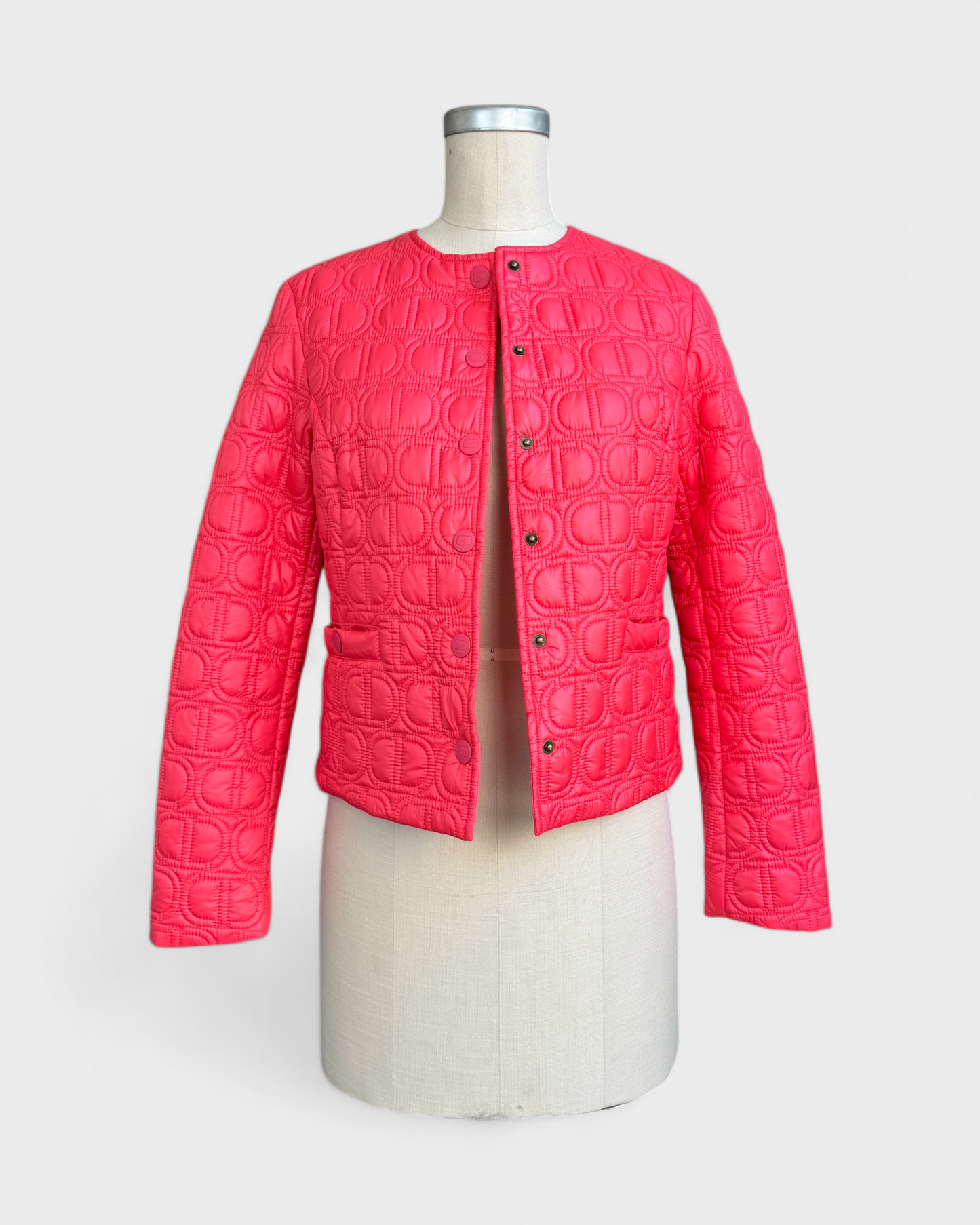 Veste matelassée rose rouge, Twinset , S