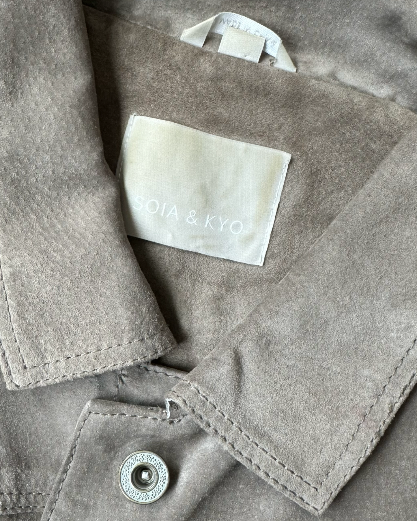 Veste suede Taupe Soïa & Kyo, M