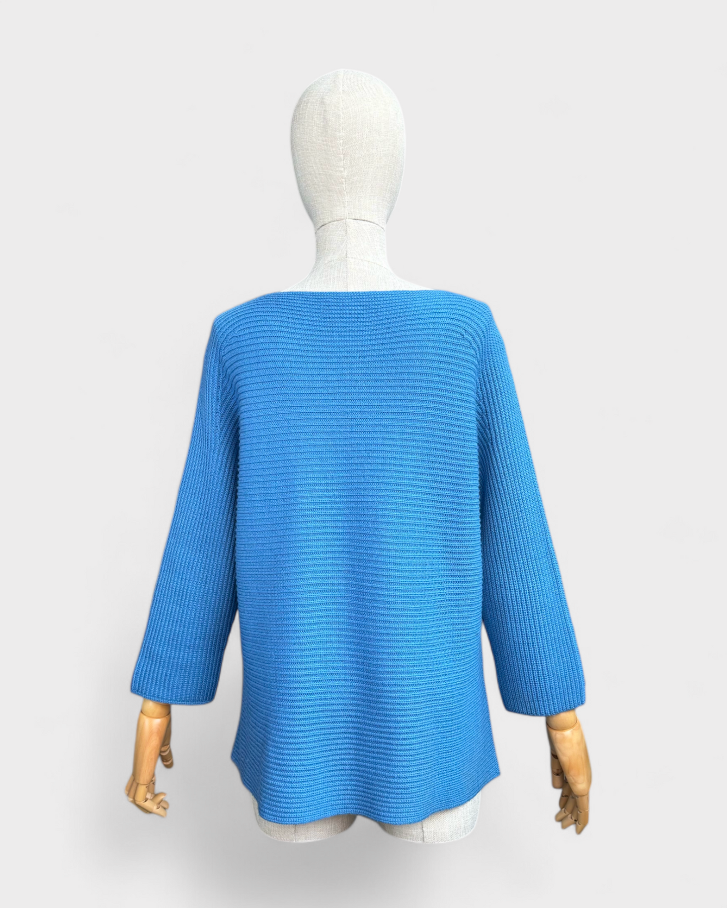 Pull tricot bleu Anna Seravalli, M