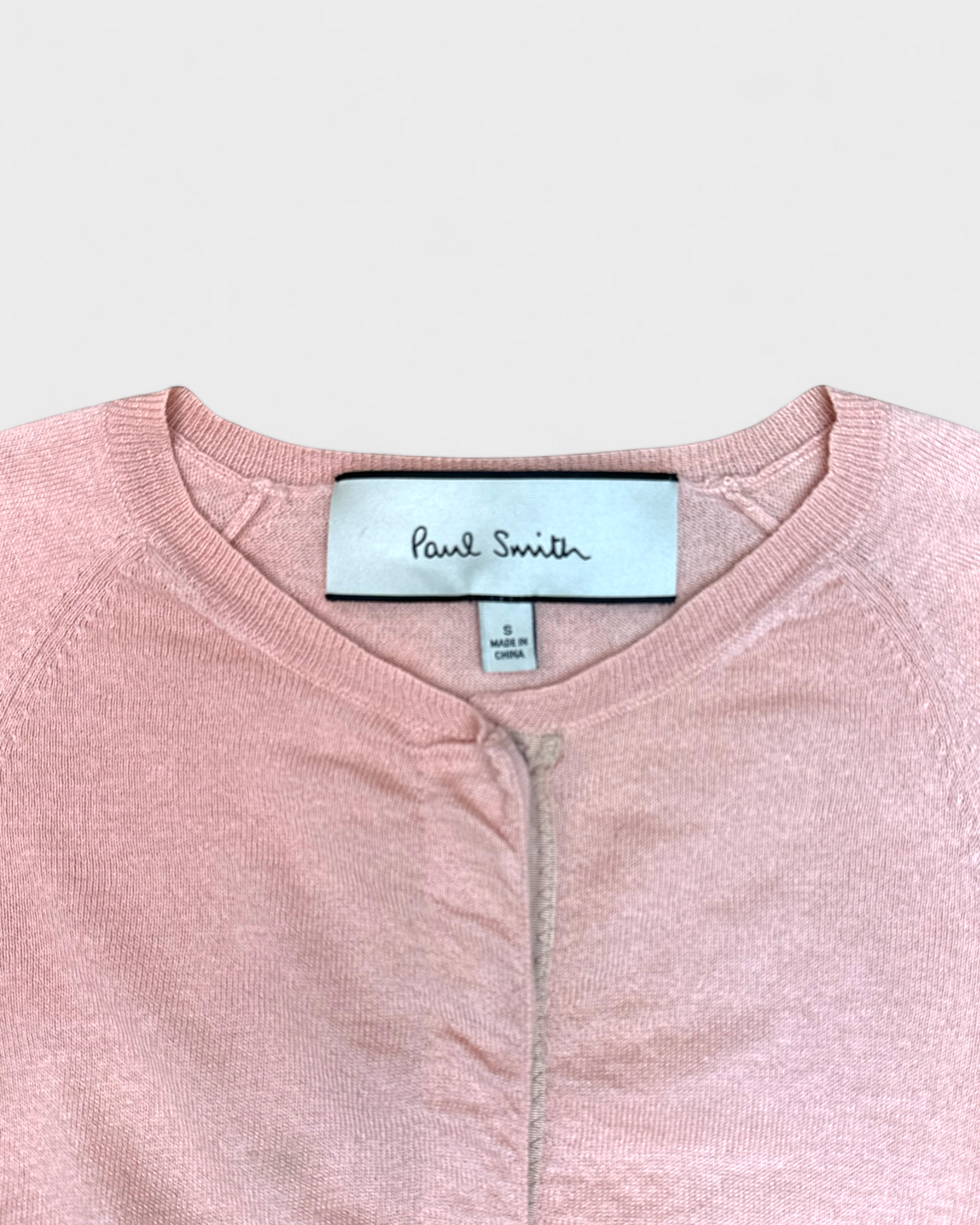 Cardi cashmere et soie Rose Paul Smith, S