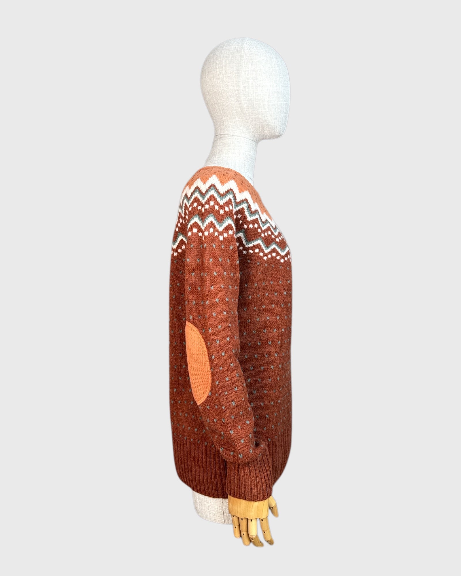 Pull 100% laine motif nordique Fjällräven, taille S