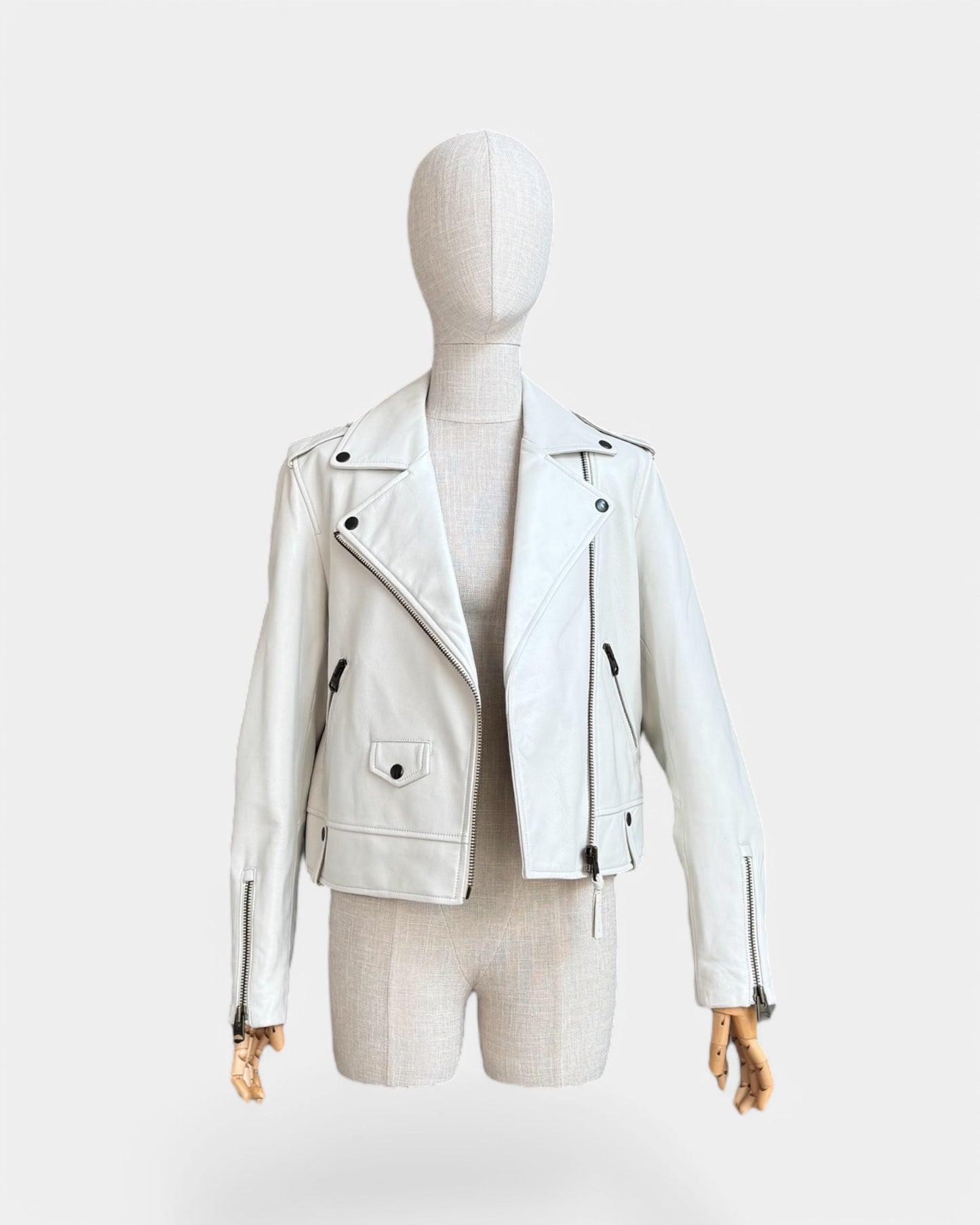Perfecto blanc en cuir Mackage, M