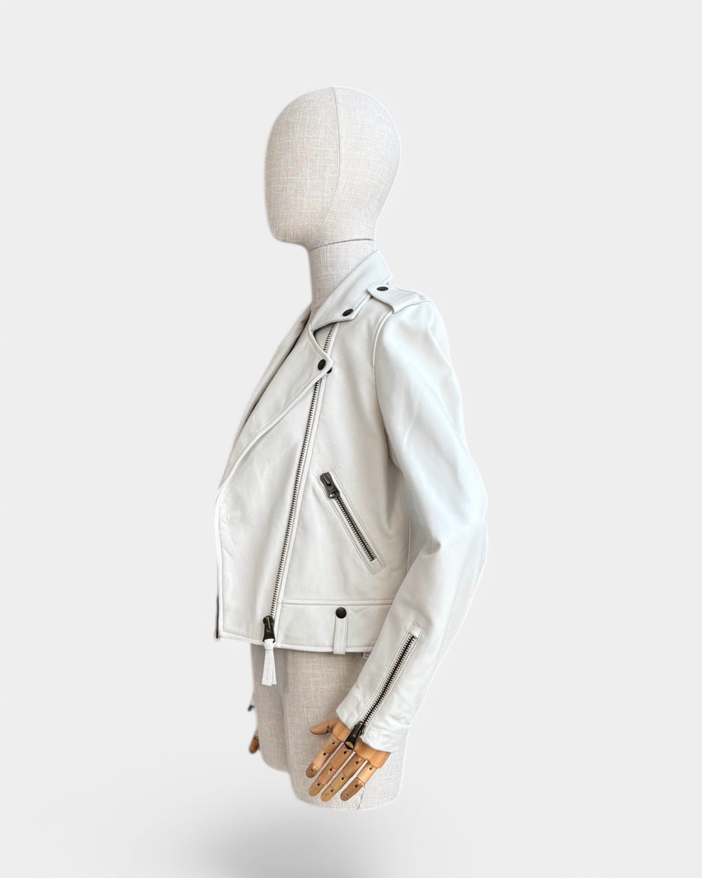Perfecto blanc en cuir Mackage, M