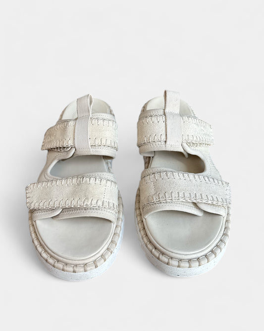 Sandales cuir Lilli Beige Chloé , 38