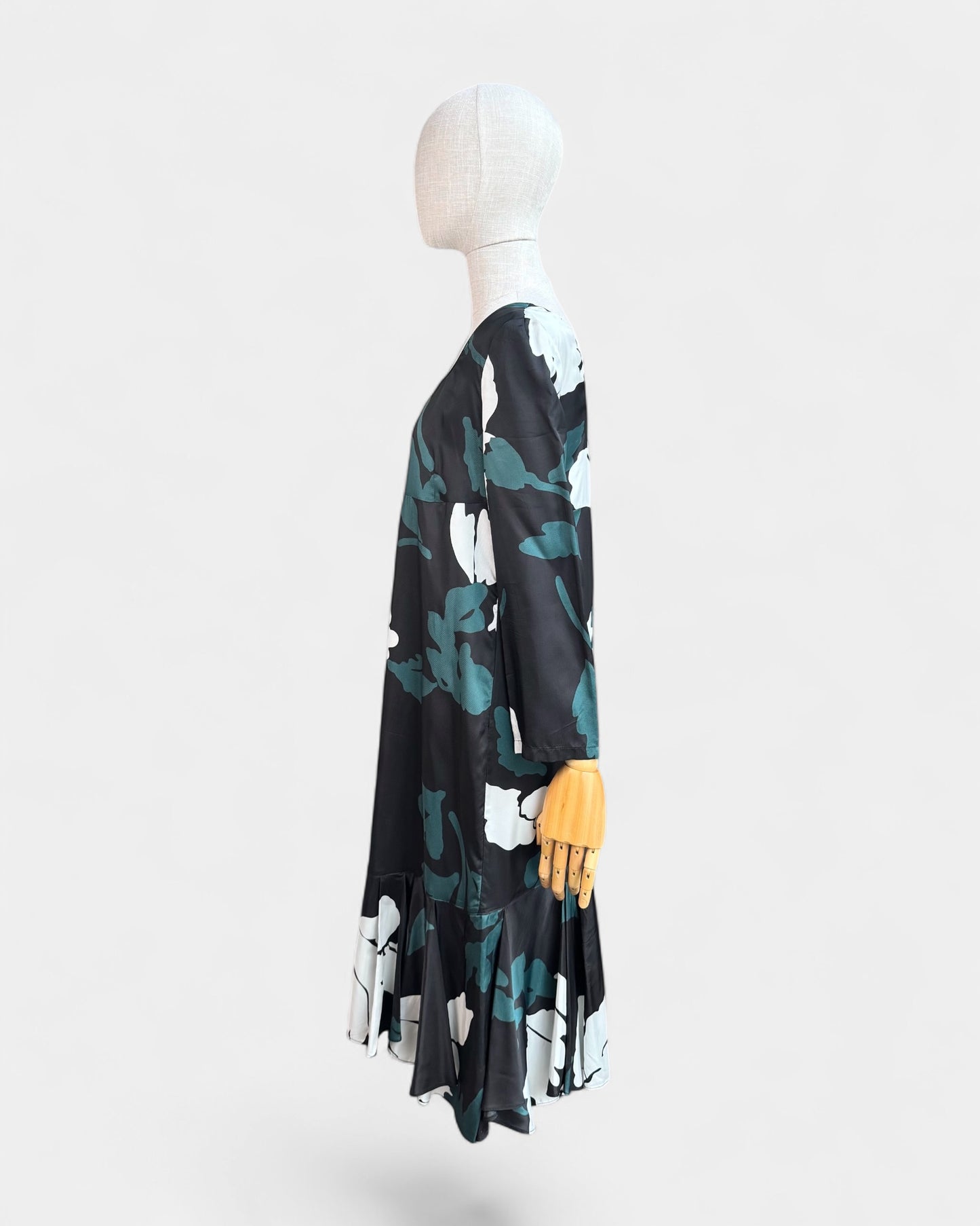 Robe midi en satin imprimé floral  Marni, 38