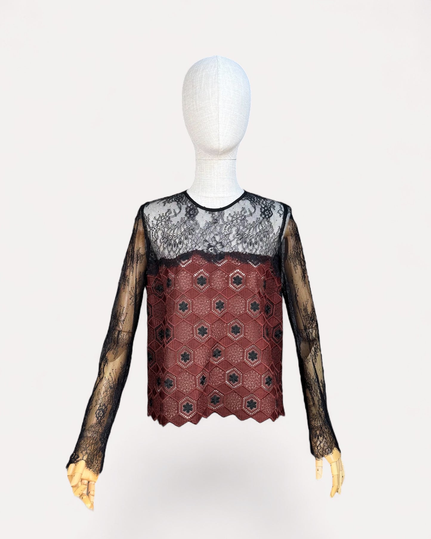 Blouse Sandro en dentelle – Taille 2